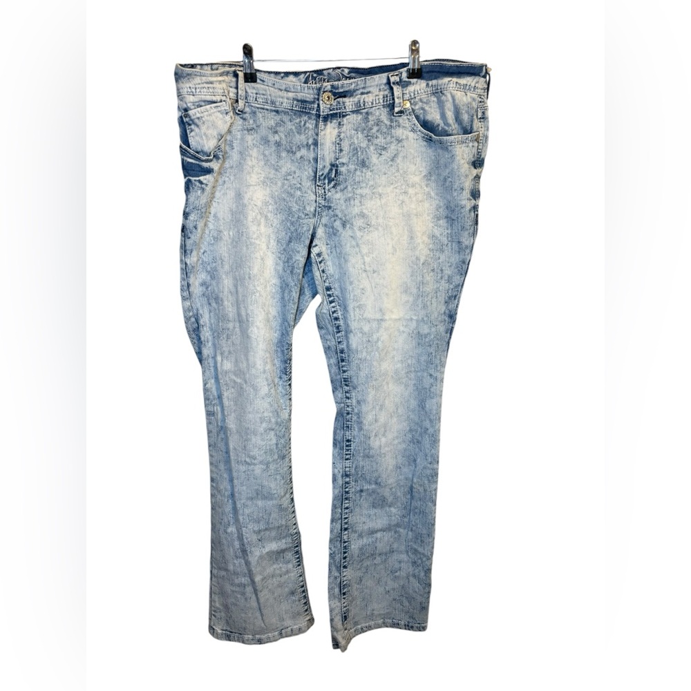 Ariya Jeans plus size stone washed bootcut jeans size 20